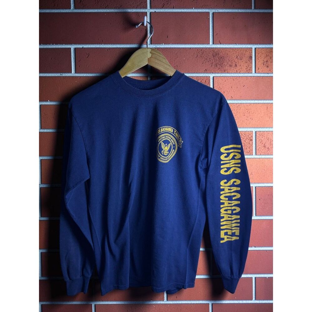 USNS Sacagawea T-AKE 2 Military Sealift Command Long Sleeve Shirt Medium